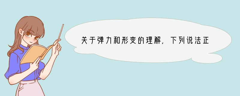 关于弹力和形变的理解，下列说法正确的是 ( )A．木块放在桌面上受到向上的支持力，这